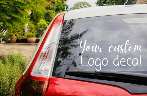 Custom Vinyl Decal Transfer - Your Logo or Design Premium Waterproof Permanent vinyl - Car Truck Window & Lettering - Indoor and Outdoor.